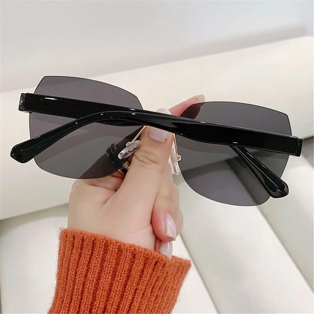 Rimless Square Fashion Sunglasses