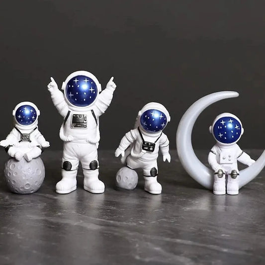 4 pcs Astronaut Figure Statue Figurine